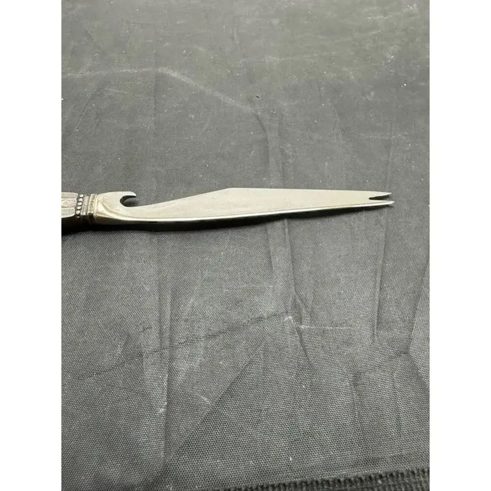 Georg Jensen Acorn Sterling Silver Bar Cheese Knife Bottle Opener Denmark VTG